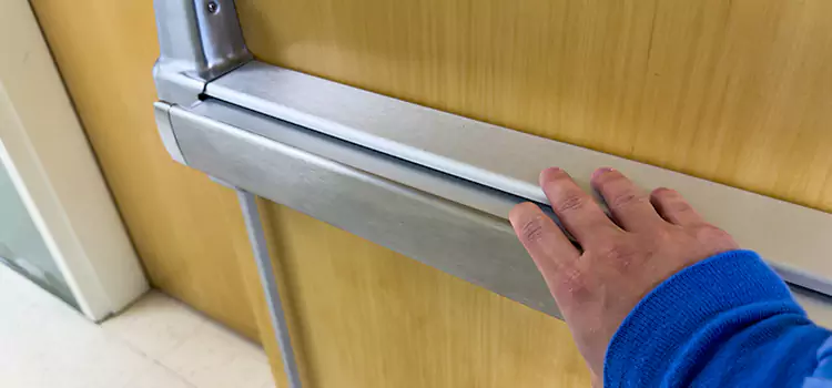 Installing a Push Bar on a Door Arroyo Grande